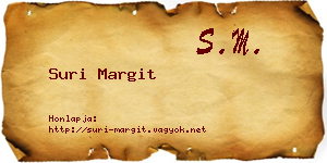 Suri Margit névjegykártya