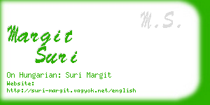 margit suri business card